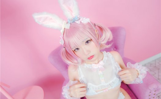 弥美Mime 白粉色兔女郎[30P-201MB]